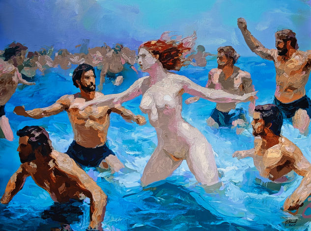 The game of life Acrílico Lienzo Desnudos