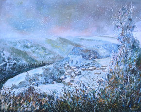 Snowy valley