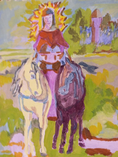 Carro Gouache Card Figure Painting