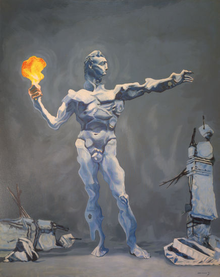 Pigmalión y el cadaver estético Oil Canvas Figure Painting