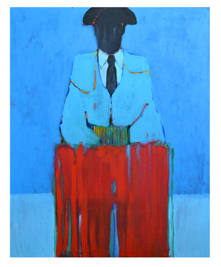 Toreador Media Mixta Lienzo Figura