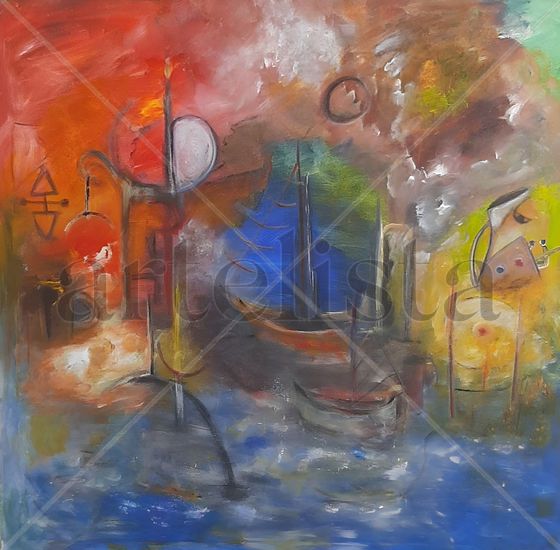 Dream Harbor Acrylic Canvas Others
