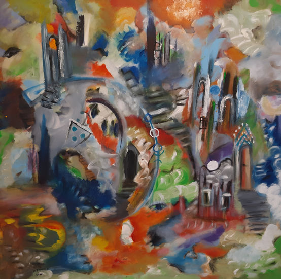 Where Shapes Speak Acrylic Canvas Others