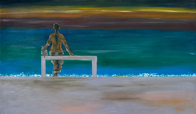 Otro día que se va Oil Canvas Landscaping