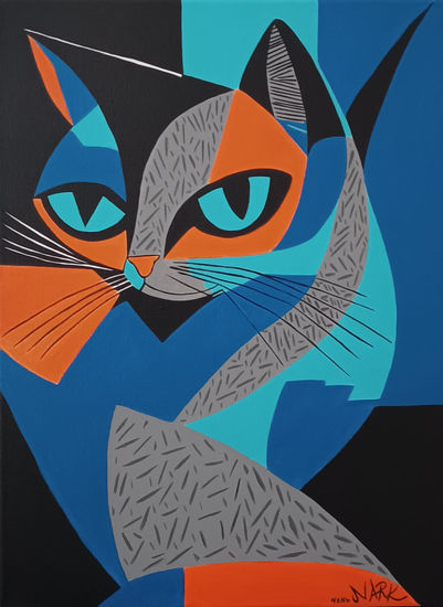 Mystical Cat Acrylic Canvas Animals