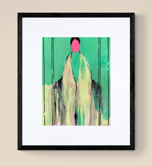 Green Alienation Media Mixta Cartulina Figura