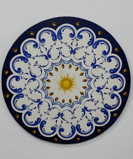 Mandala Solar en Filete Porteño Mixed media Others Others