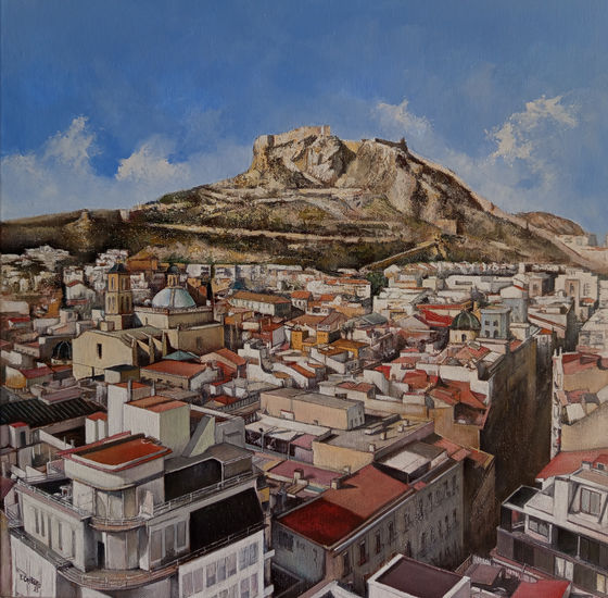 Vista de Alicante Oil Canvas Landscaping