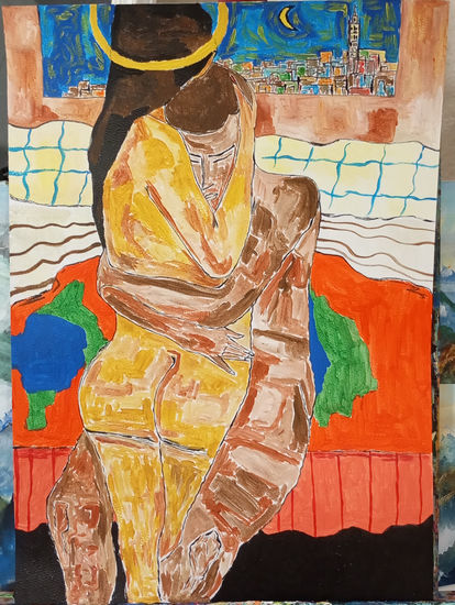 Madrugá Acrylic Paper Nude Paintings