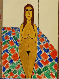 Desnudo en habitación