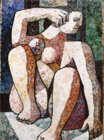 Mujer en el baño