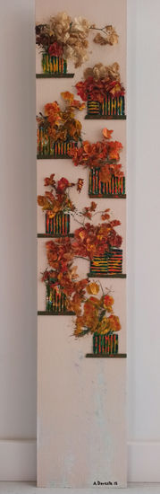 Patio de buganvillas Panel Floral
