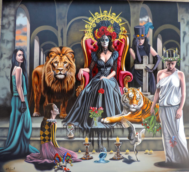 Catrina Óleo Lienzo Otros