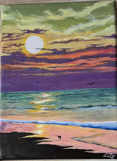 La playa Acrylic Canvas Landscaping
