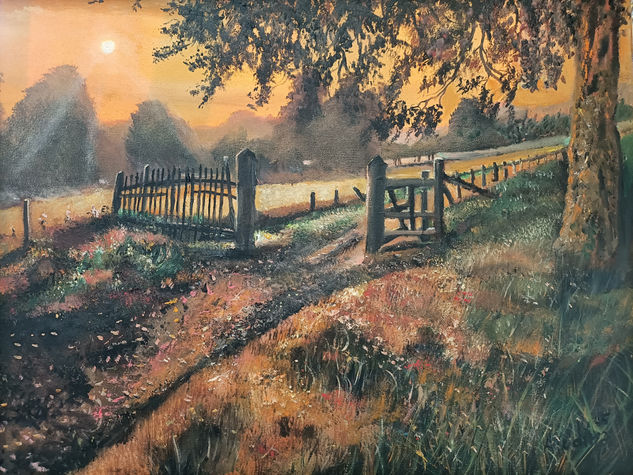 Atardecer Óleo Lienzo Paisaje