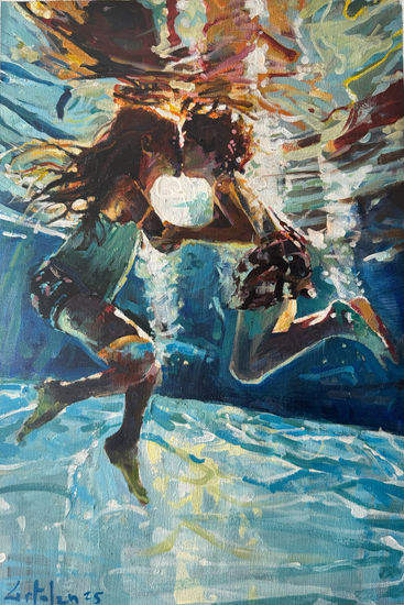 Amor oceanico Óleo Lienzo Marina