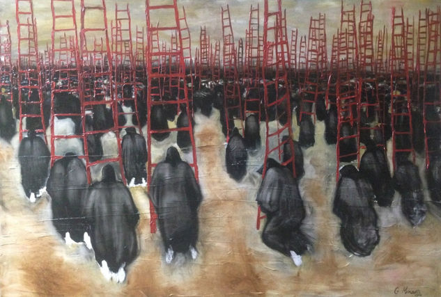 Knocking on Heaven’s Doors Acrylic Canvas Nude Paintings