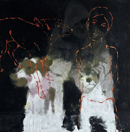 Untitled Media Mixta Lienzo Animales