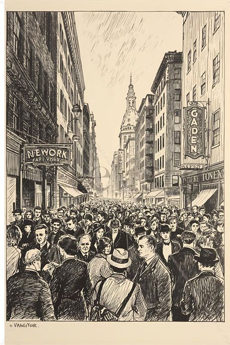 Multitud en New York