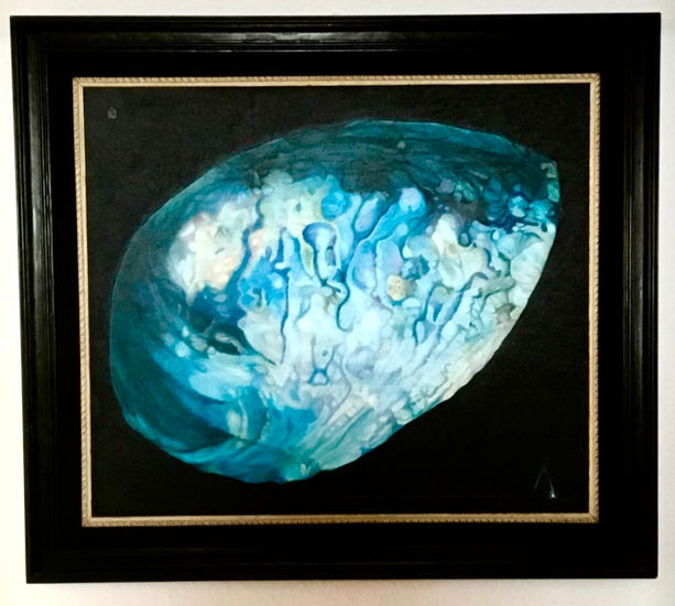 Caracola “Abalon” Nueva Zelanda Oil Panel Animals