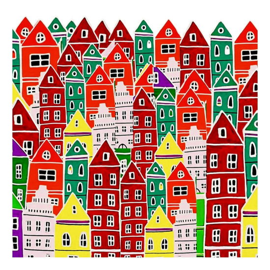 Ciudad feliz Acrylic Paper Landscaping