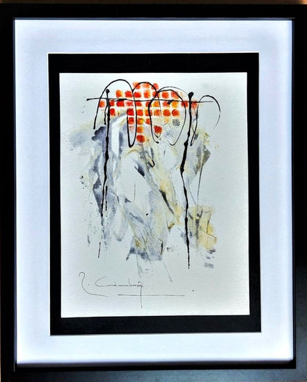 " Painting project I9 "( 2022 ). Mixed media Card Others