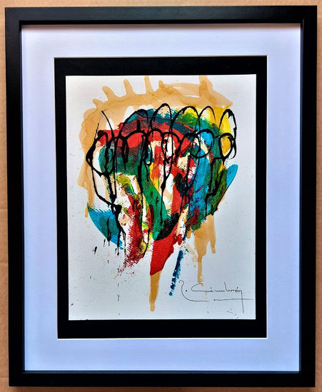 " Chromatic expression 023 " ( 2022 ) Media Mixta Cartulina Otros
