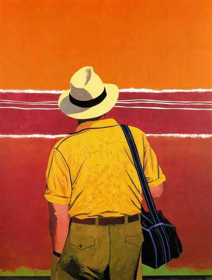 Mirando el horizonte Óleo Tabla Figura