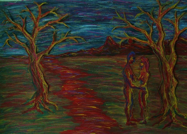 Adan y Eva fuera del paraíso