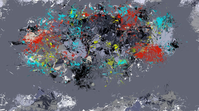 Meteorite floating in space – Limited Edition Print 