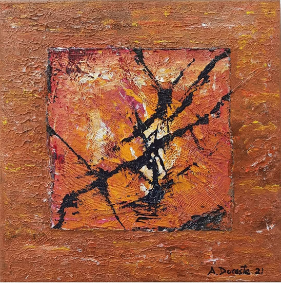 Ruptura interior Media Mixta Lienzo Otros