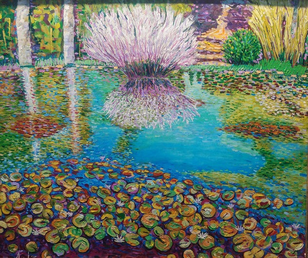 Jardín botànico. Puerto La Cruz. Tenerife. Oil Canvas Landscaping
