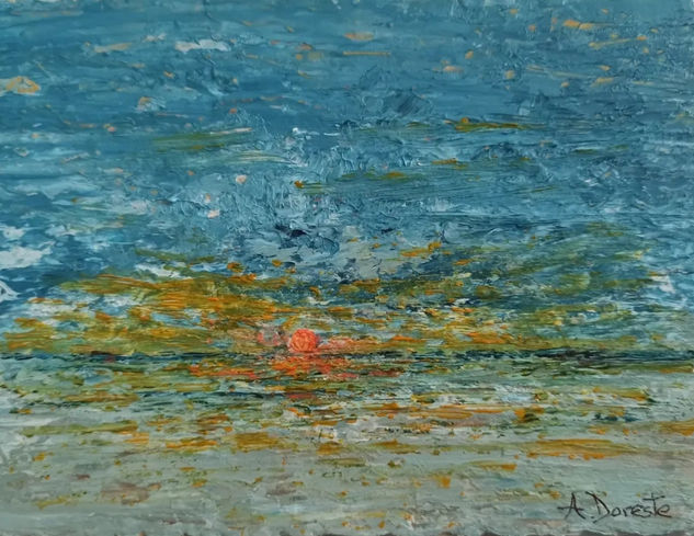 Reflejos del sol poniente Acrylic Others Marine Painting