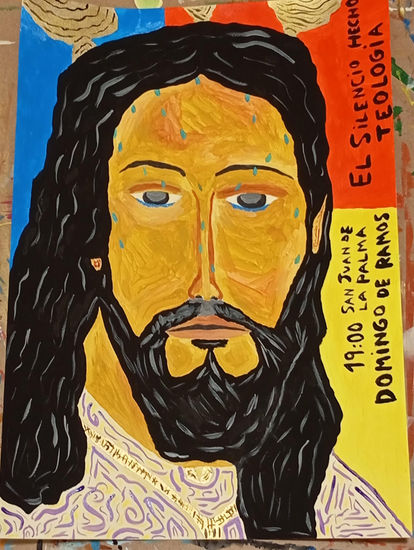 Aquí está el hombre Acrylic Paper Portrait