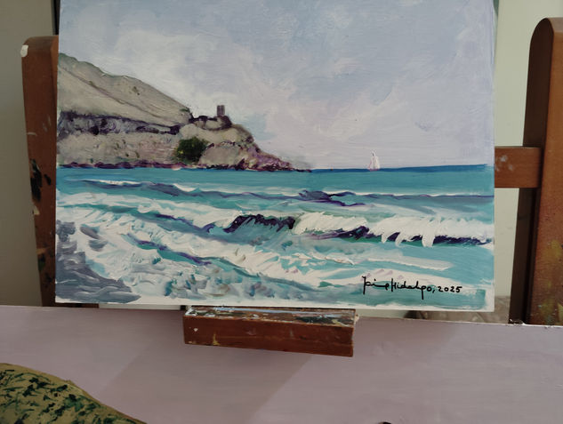 La Azohía Acrylic Panel Marine Painting