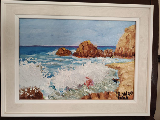 cala Cortina (Cartagena) Oil Canvas Marine Painting
