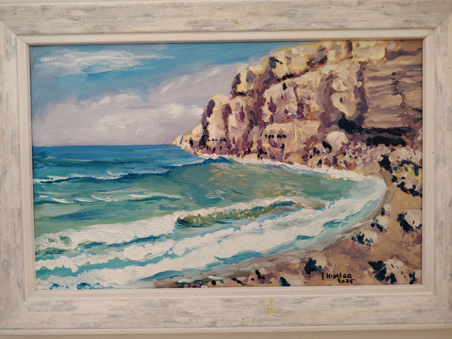 Algameca Chica (Cartagena) Oil Canvas Marine Painting