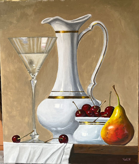 Silencio de porcelana Acrylic Canvas Still Life Paintings