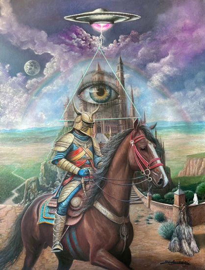La mirada de la contienda Pastel Cartulina Figura
