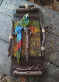 Guacamaya de madera