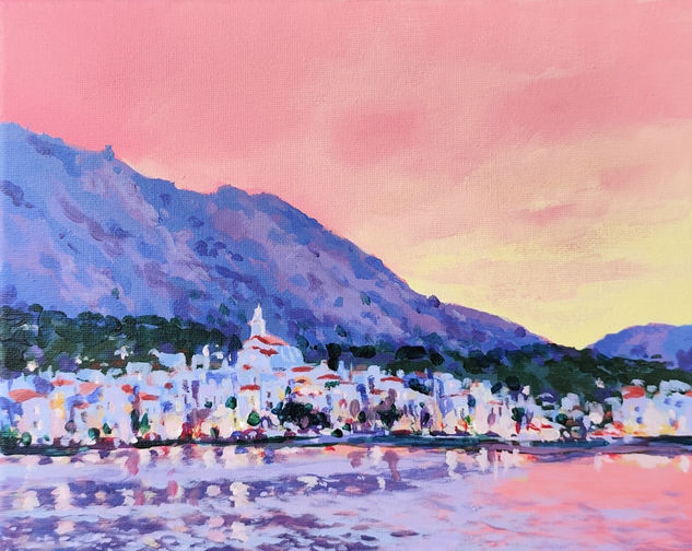 Cadaqués Acrílico Lienzo Paisaje