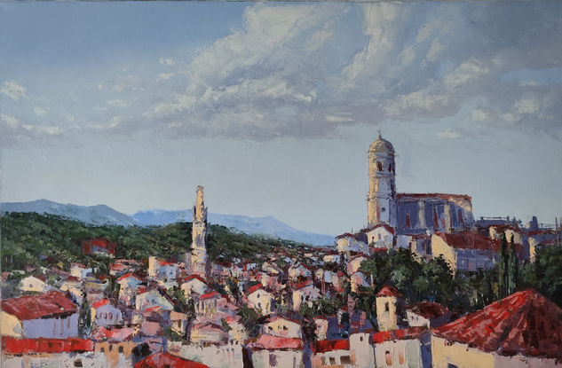 Girona Óleo Lienzo Paisaje
