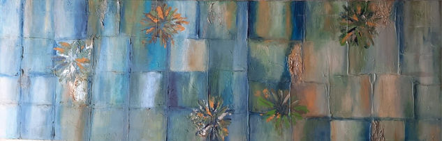 MERCADAL Acrylic Canvas Floral Painting