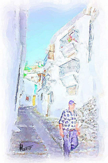 Pampaneira,Alpujarras de Granada Acrílico Papel Paisaje