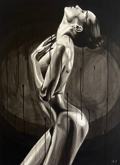 La forma del silencio Acrylic Canvas Nude Paintings