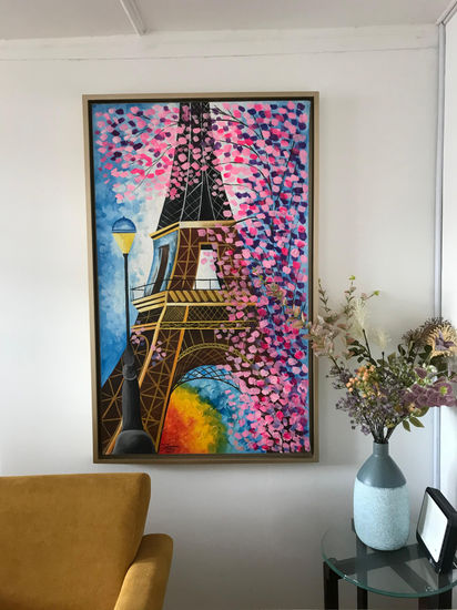 Torre Eiffel Acrílico Lienzo Paisaje