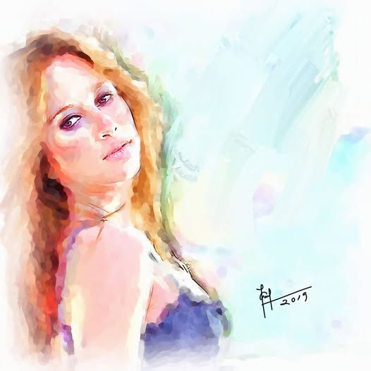 ausente Acrylic Paper Portrait
