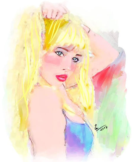 coqueteo Acrylic Paper Portrait