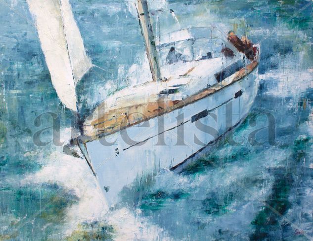 Velero de proa 2025 Oil Canvas Marine Painting