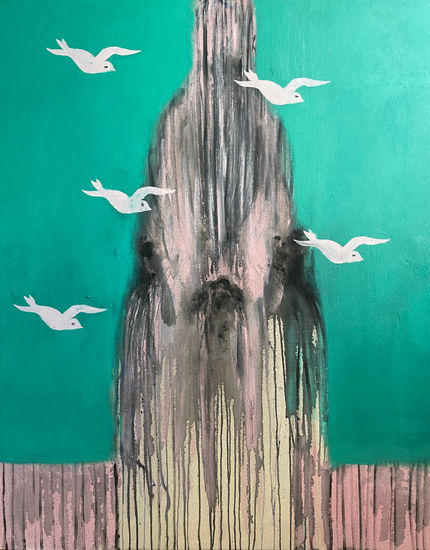 The Birds Media Mixta Lienzo Animales